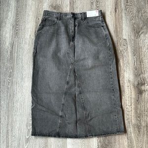 Uniqlo Denim Panel Long Skirt